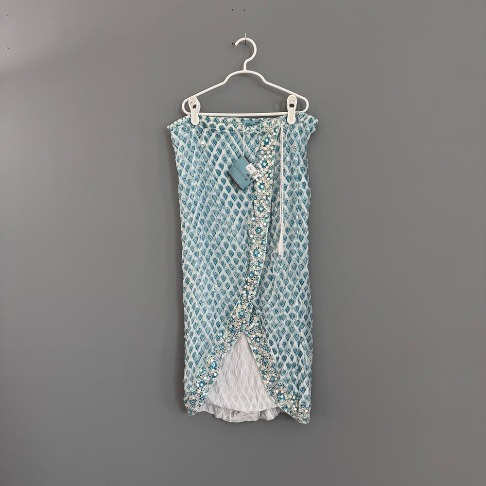 NWT!! - Letarte - size S - Teal patterned dress with sequin